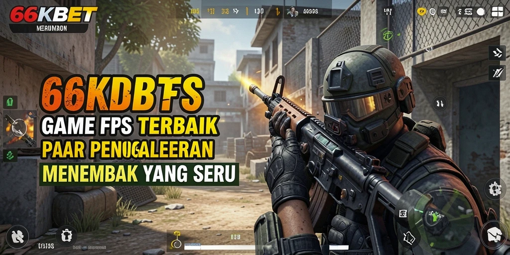 Tangkapan layar 66KBET menampilkan aksi gameplay FPS yang mendebarkan.