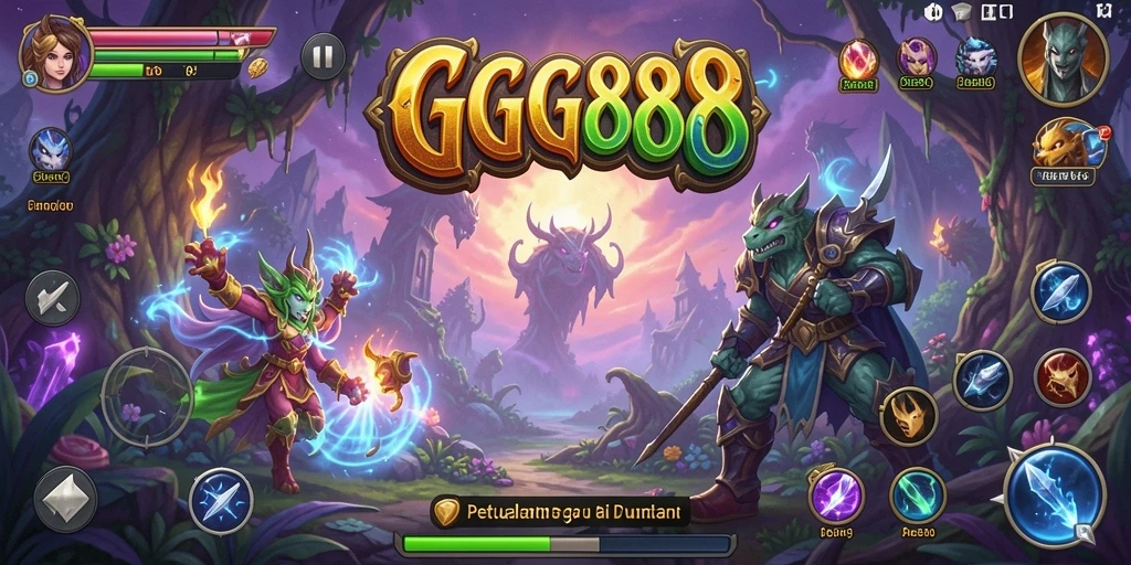 Tampilan gameplay GGG888 yang menegangkan dan seru.