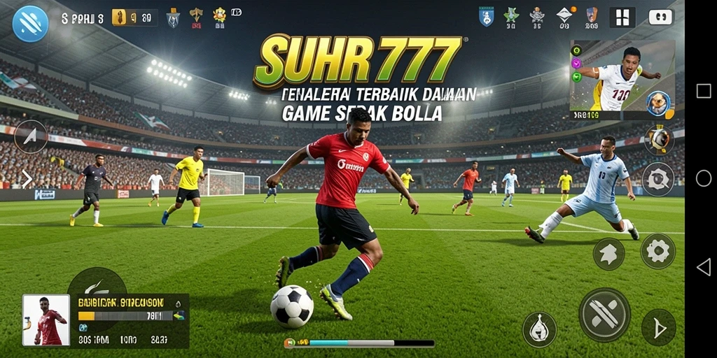 Screenshot menunjukkan intensitas permainan sepak bola SUHU777 yang mendebarkan.