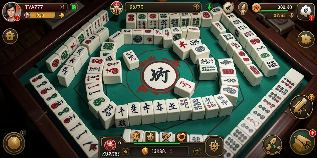 Tampilan gameplay Mahjong yang menarik dari TYA777.